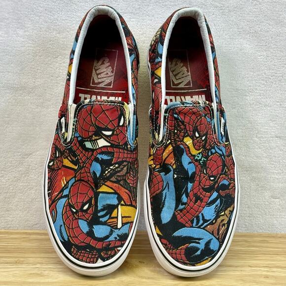 Vans x Marvel Comics Spiderman Slip-On Shoes Mens Size 10.5 - Picture 1 of 16